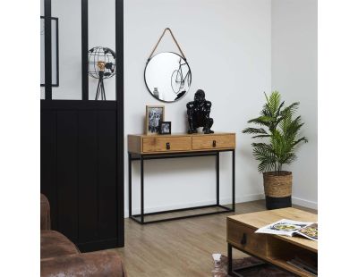 Console en bois et métal Abbott