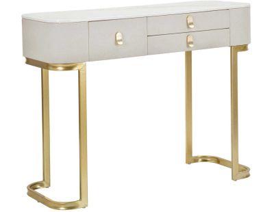 Console en bois et métal Beauty (3 tiroirs)