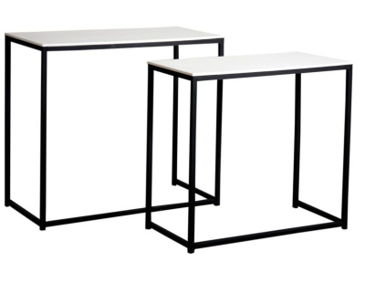 Console en bois et métal (Lot de 2)