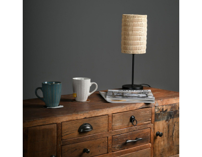 Console en bois recyclé et métal 6 tiroirs