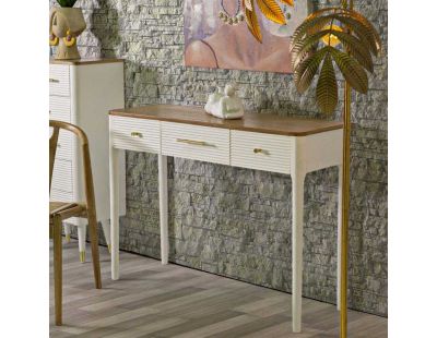 Console en bois avec tiroirs Matera 107 x 37 x 80 cm