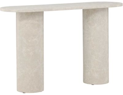 Console effet marbre Narvik 130 x 80 x 40 cm