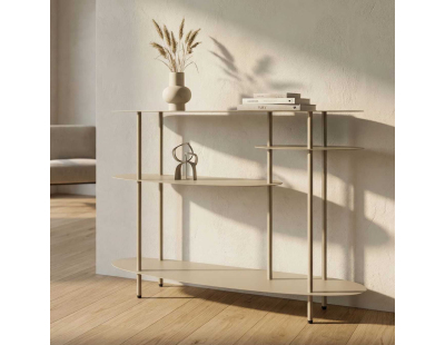 Console en métal Saturn 118 x 34 x 82 cm (Gris)