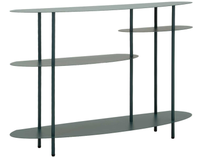 Console en métal Saturn 118 x 34 x 82 cm (Vert)