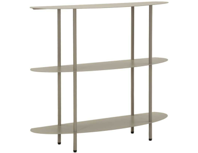 Console en métal Saturn 90 x 28 x 81 cm (Gris)