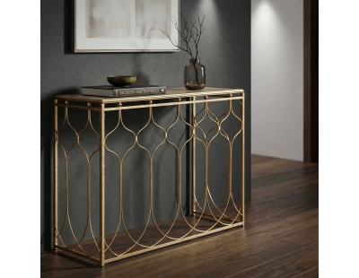 Console en métal doré Arab 96.5 x 41 x 78 cm
