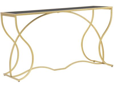 Console en métal doré Sunshine 130 x 40 x 75 cm