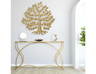 Console en métal doré Sunshine 130 x 40 x 75 cm