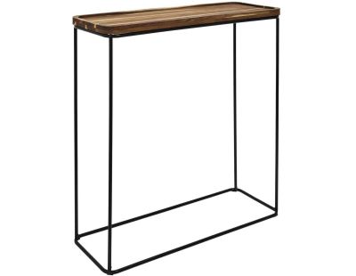 Console en métal et plateau en acacia