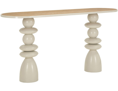 Console en métal avec plateau en bois Top 150 x 45 x 77.5 cm