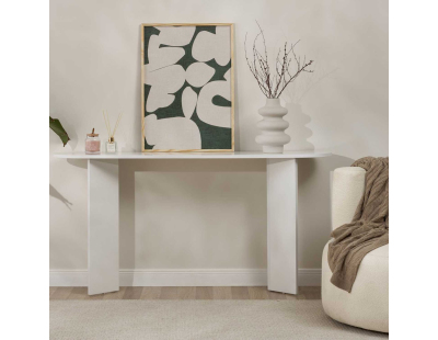 Console moderne en aggloméré Sira (Blanc)