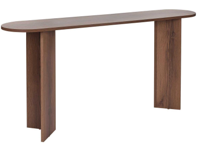 Console moderne en aggloméré Sira (Noyer vieilli)