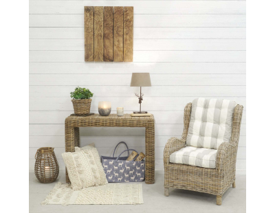 Console en poelet gris