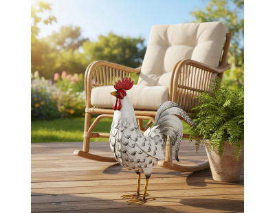 Coq décorarif en métal 53 cm