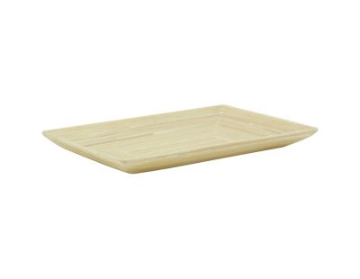 Corbeille rectangulaire en bambou naturelle