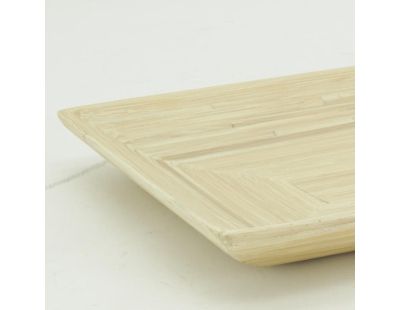 Corbeille rectangulaire en bambou naturelle