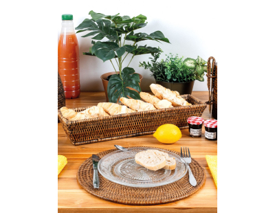 Corbeille banneton rotin antique