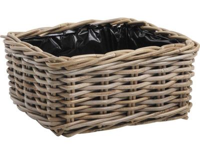 Corbeille carrée en rotin (Lot de 2)