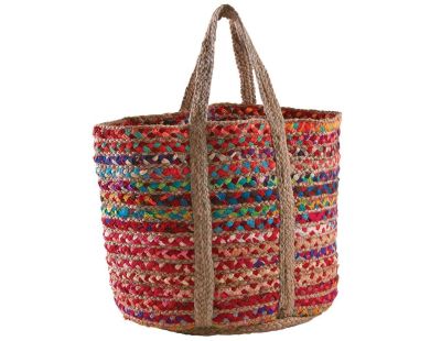 Sac à bûches en toile de jute renforcée beige Aubry Gaspard