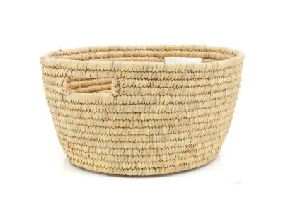 Corbeille à linge ovale en palmier