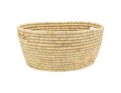Corbeille à linge ovale en palmier