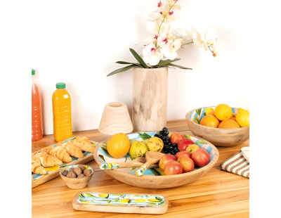 Corbeille en manguier Citron (Centre de table)