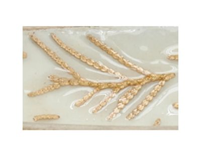 Corbeille en manguier déco fougères (Diamètre 18 cm)