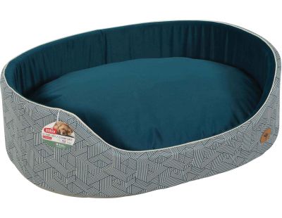 Corbeille bi-matière avec coussin déhoussable Kanga (80 cm)