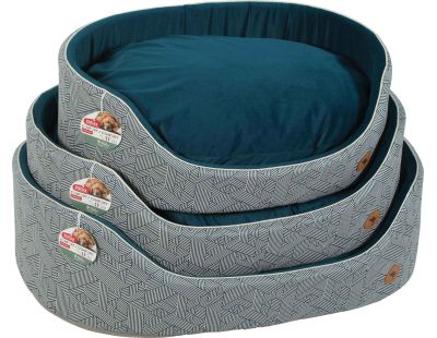 Corbeille bi-matière avec coussin déhoussable Kanga (70 cm)