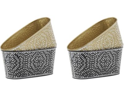 Corbeille en métal laqué (Lot de 4)