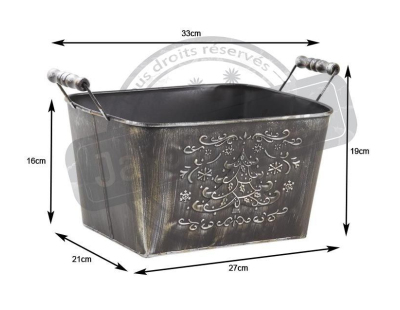 Corbeille métallique Sapin