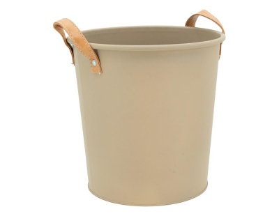 Corbeille à papier en métal Cargo (Beige)