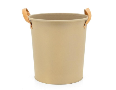 Corbeille à papier en métal Cargo (Beige)