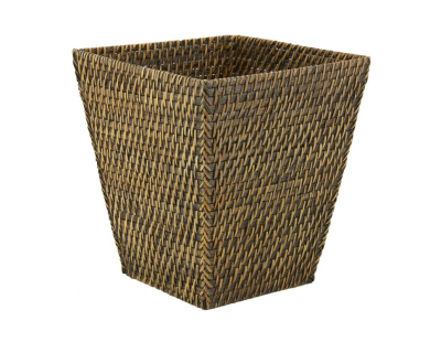 Corbeille à papier en rotin