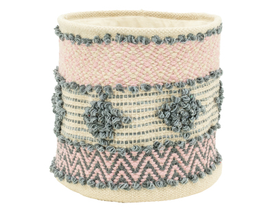 Corbeille de rangement en coton recyclé (Petit modèle)