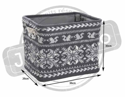 Corbeille de rangement en laine Chalet