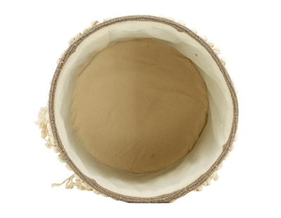 Corbeille de rangement en coton recyclé (Moyen modèle)