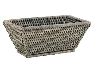Corbeille rectangulaire en rotin Banneton (Patiné gris)