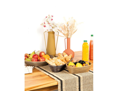 Corbeille ronde en rotin