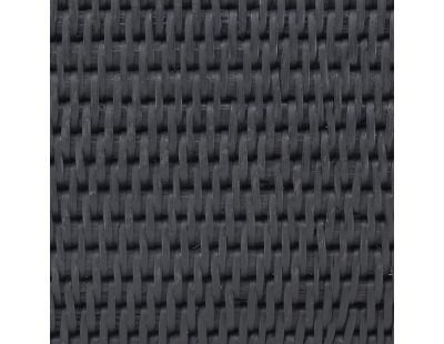 Corbeille en rotin laqué noir