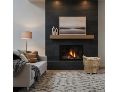 Corbeille à roulettes en osier avec doublure en jute (Ronde)