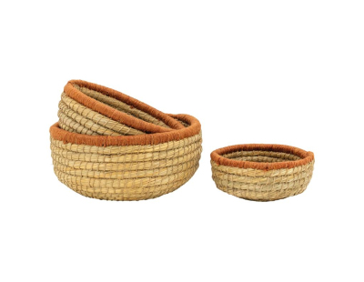 Corbeilles en Jute et Jonc rouille