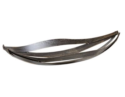 Corbeilles à fruits en métal gris antique (lot de 2)