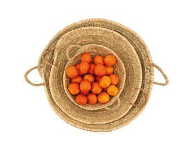 Corbeille à fruits en palmier souk (Ø 40)