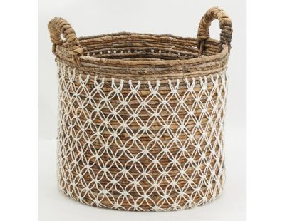 Corbeilles de rangement en bananier et coton