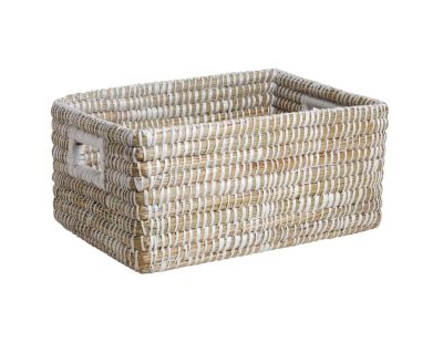 Corbeilles de rangement en jonc (Lot de 3)