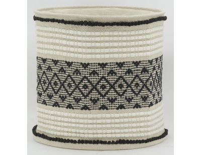 Corbeilles de rangement rondes en coton (Lot de 5)