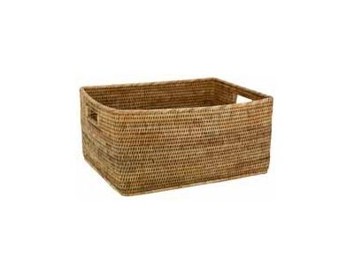 Corbeilles de rangement en rotin (Lot de 2) (Rotin naturel)
