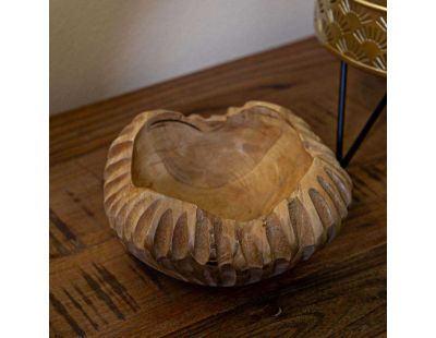 Coupe ronde en teck Geris (19 x 8 cm)