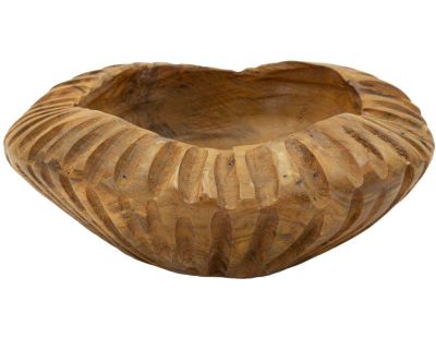 Coupe ronde en teck Geris (19 x 8 cm)